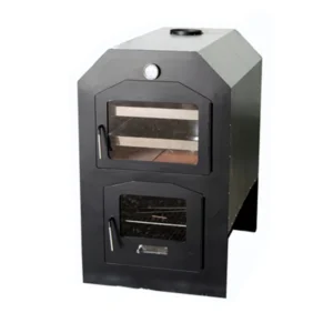 Horno de leña con interior en acero inoxidable