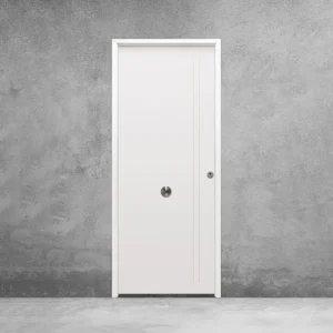 Puerta saga 100 lacada  modelo 1130L color blanca